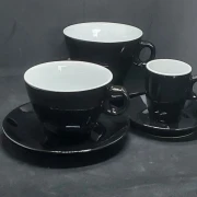 Espresso-Tasse schwarz (24 St.)